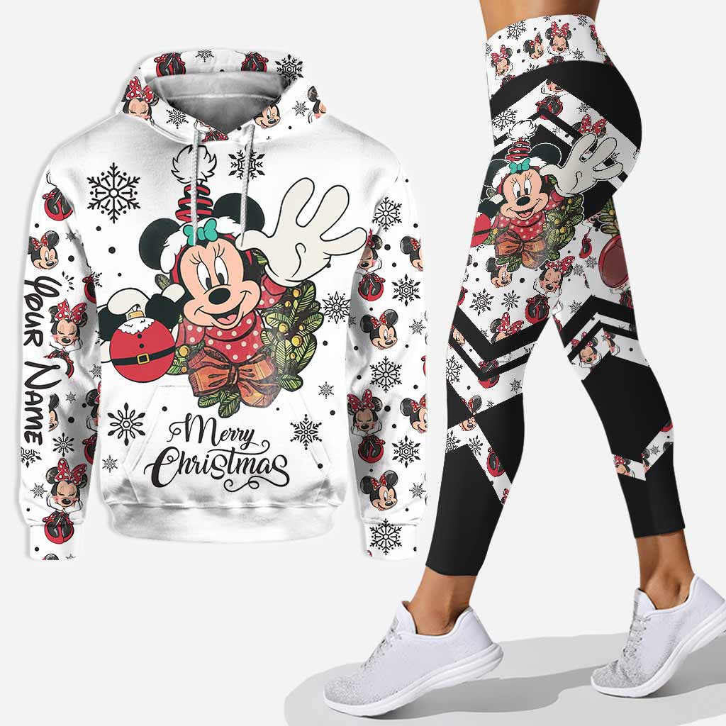 Personalized Christmas Mouse Hoodie & Leggings Gift for Mom Hoodie & Leggings GradoCreations