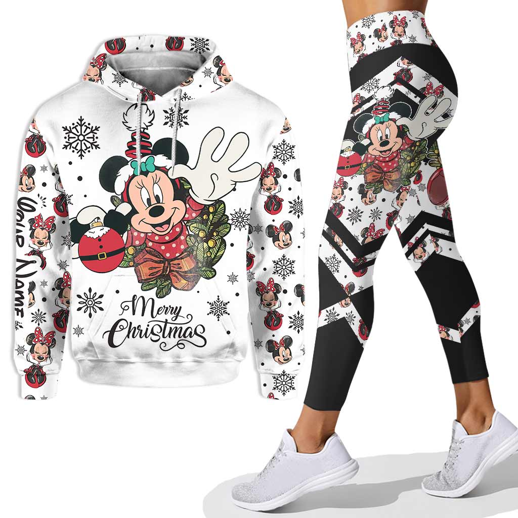 Personalized Christmas Mouse Hoodie & Leggings Gift for Mom Hoodie & Leggings GradoCreations