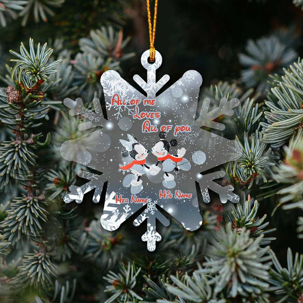 Personalized Snowflake Ornament Custom Name Christmas Gift Ornament GradoCreations