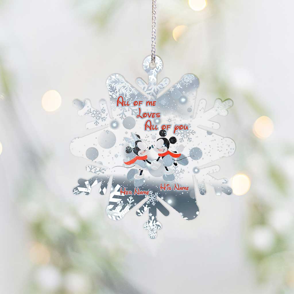 Personalized Snowflake Ornament Custom Name Christmas Gift Ornament GradoCreations