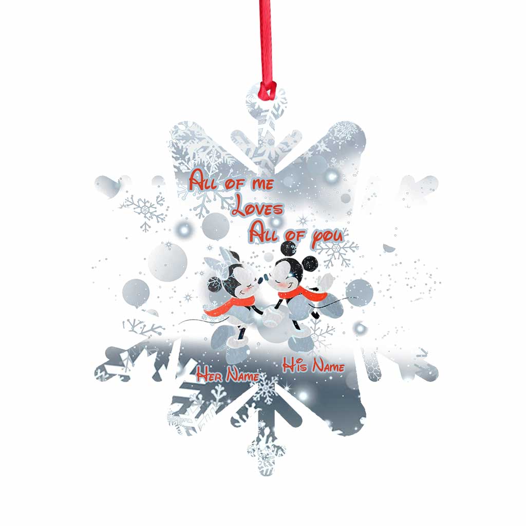 Personalized Snowflake Ornament Custom Name Christmas Gift Ornament GradoCreations