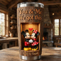 Personalized Stainless Steel Tumbler for Couples with 3D Design - Unique Gift for Anniversaries Tumbler GradoCreations
