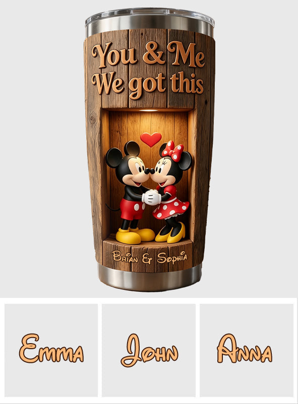Personalized Mickey Mouse Tumbler Custom Name Gift for Couples Tumbler GradoCreations