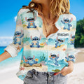 Personalized Ohana Button-Up Shirt Unique Design for Family Button-Up Shirt GradoCreations