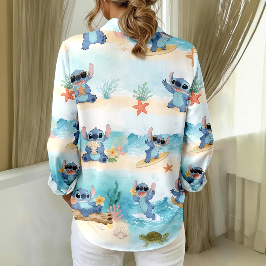 Personalized Ohana Button-Up Shirt Unique Design for Family Button-Up Shirt GradoCreations