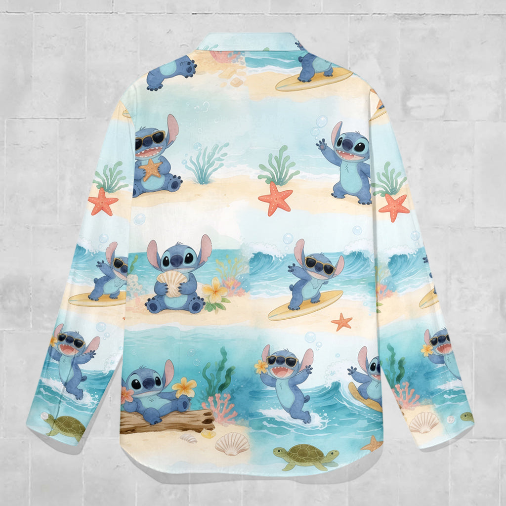 Personalized Ohana Button-Up Shirt Unique Design for Family Button-Up Shirt GradoCreations