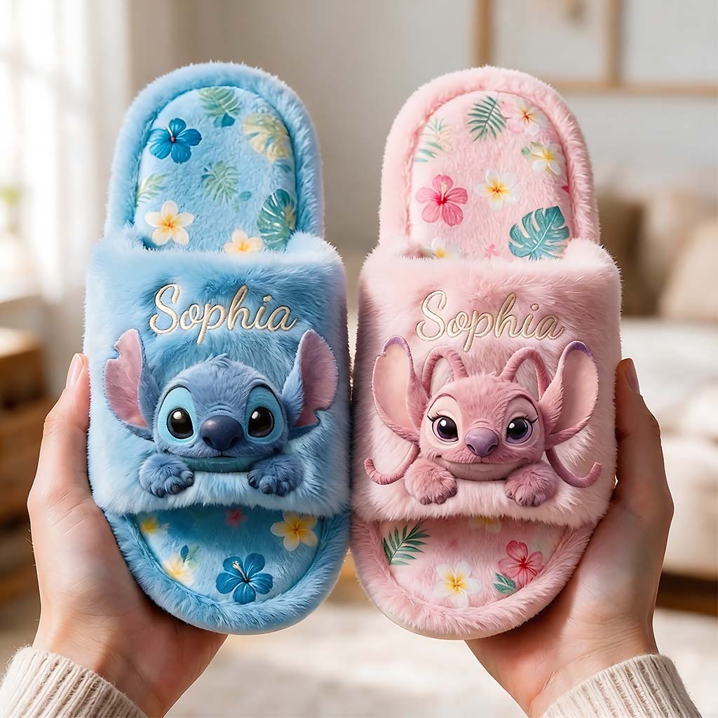 Personalized Open-Toe Slippers with Alien Monster Design for Kids Open-Toe Slippers GradoCreations