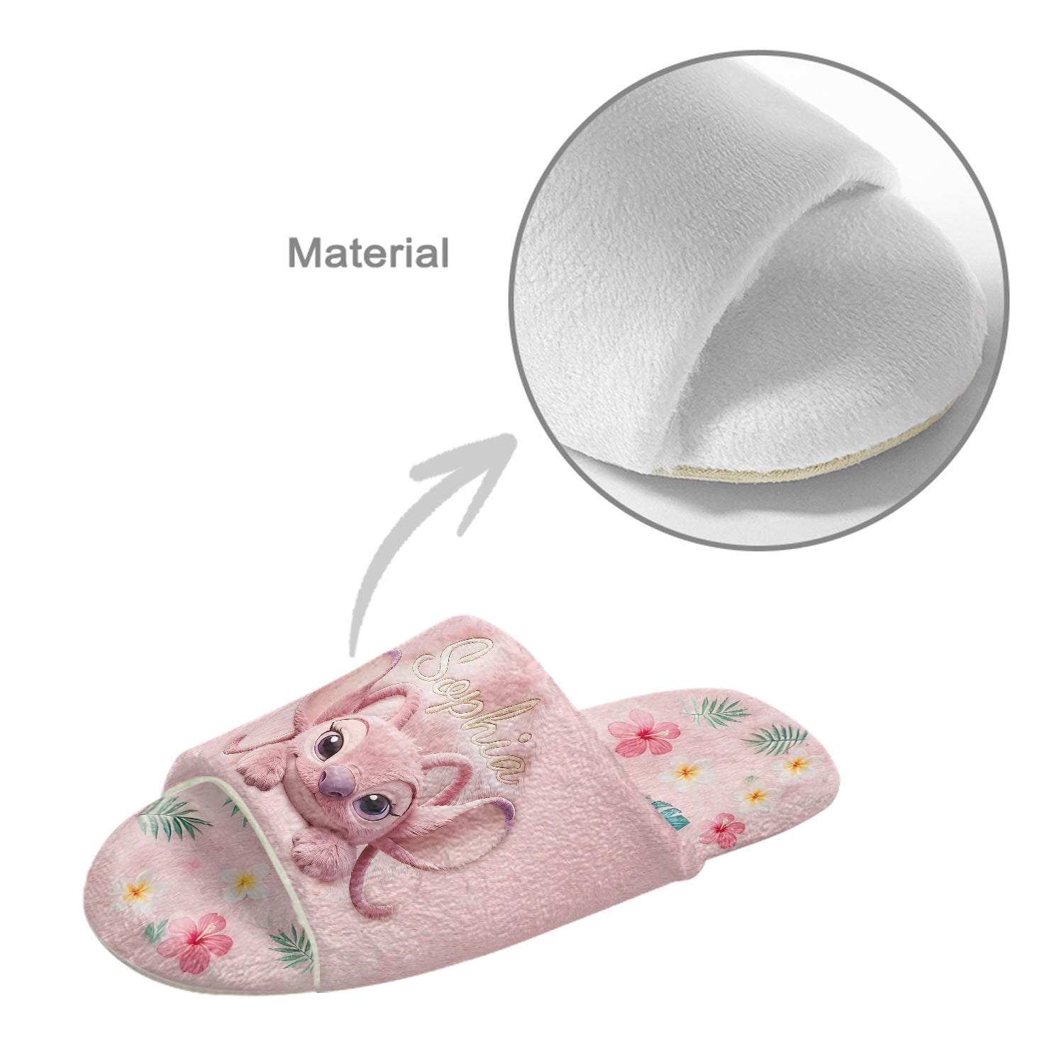 Personalized Open-Toe Slippers with Alien Monster Design for Kids Open-Toe Slippers GradoCreations