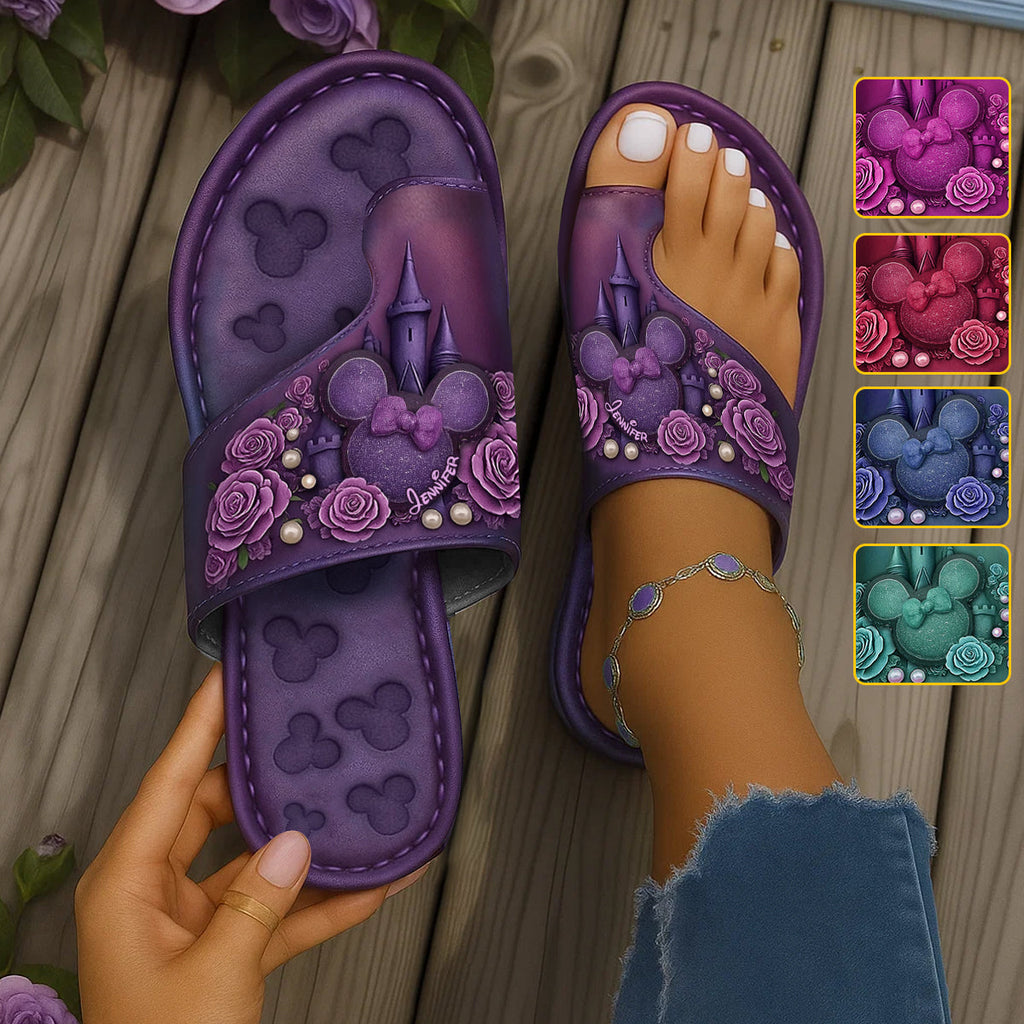 Personalized Disney Themed Open Toe Sandals for Women Open Toe Sandals GradoCreations