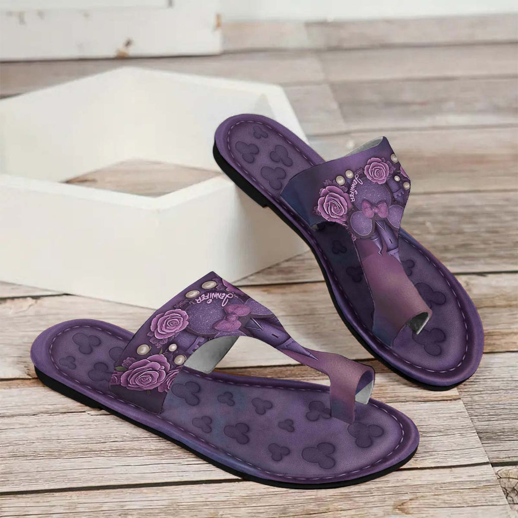 Personalized Disney Themed Open Toe Sandals for Women Open Toe Sandals GradoCreations