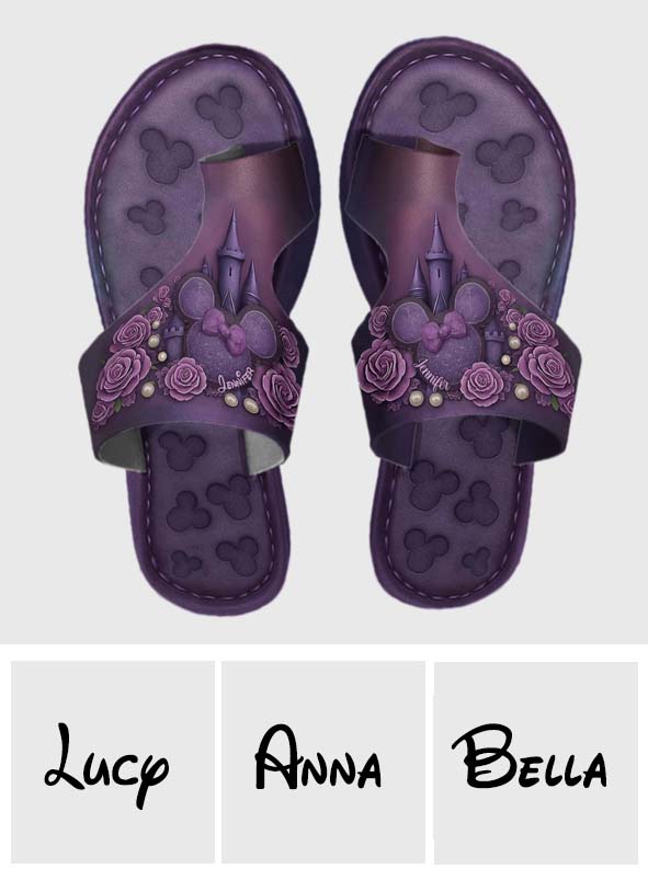 Personalized Disney Themed Open Toe Sandals for Women Open Toe Sandals GradoCreations