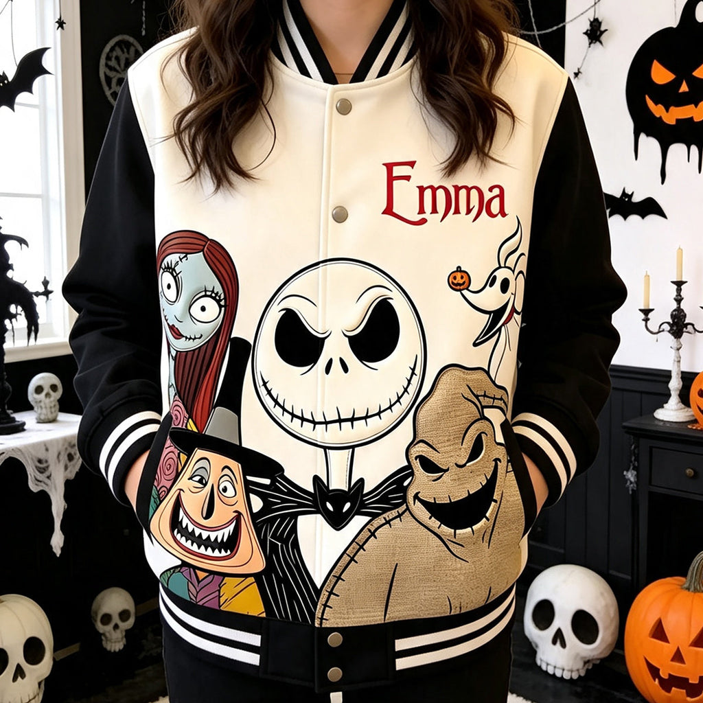 Personalized Nightmare Varsity Jacket Custom Name Gift Varsity Jacket GradoCreations