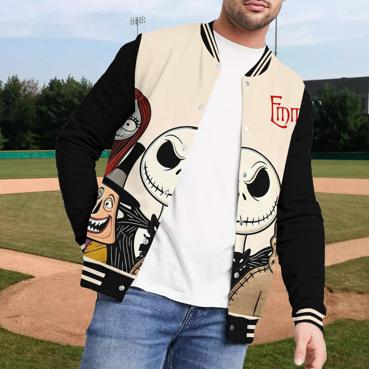 Personalized Nightmare Varsity Jacket Custom Name Gift Varsity Jacket GradoCreations
