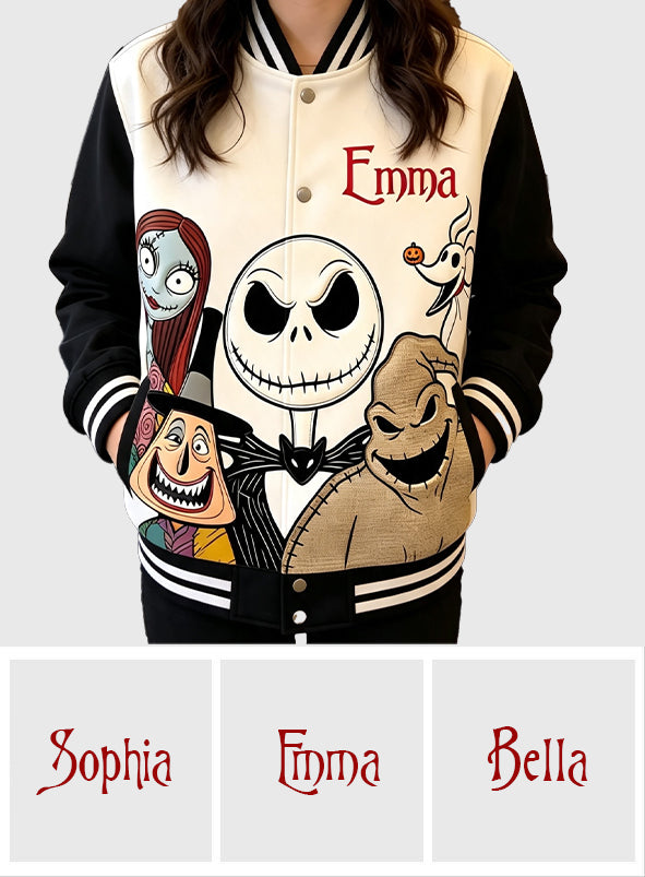 Personalized Nightmare Varsity Jacket Custom Name Gift Varsity Jacket GradoCreations