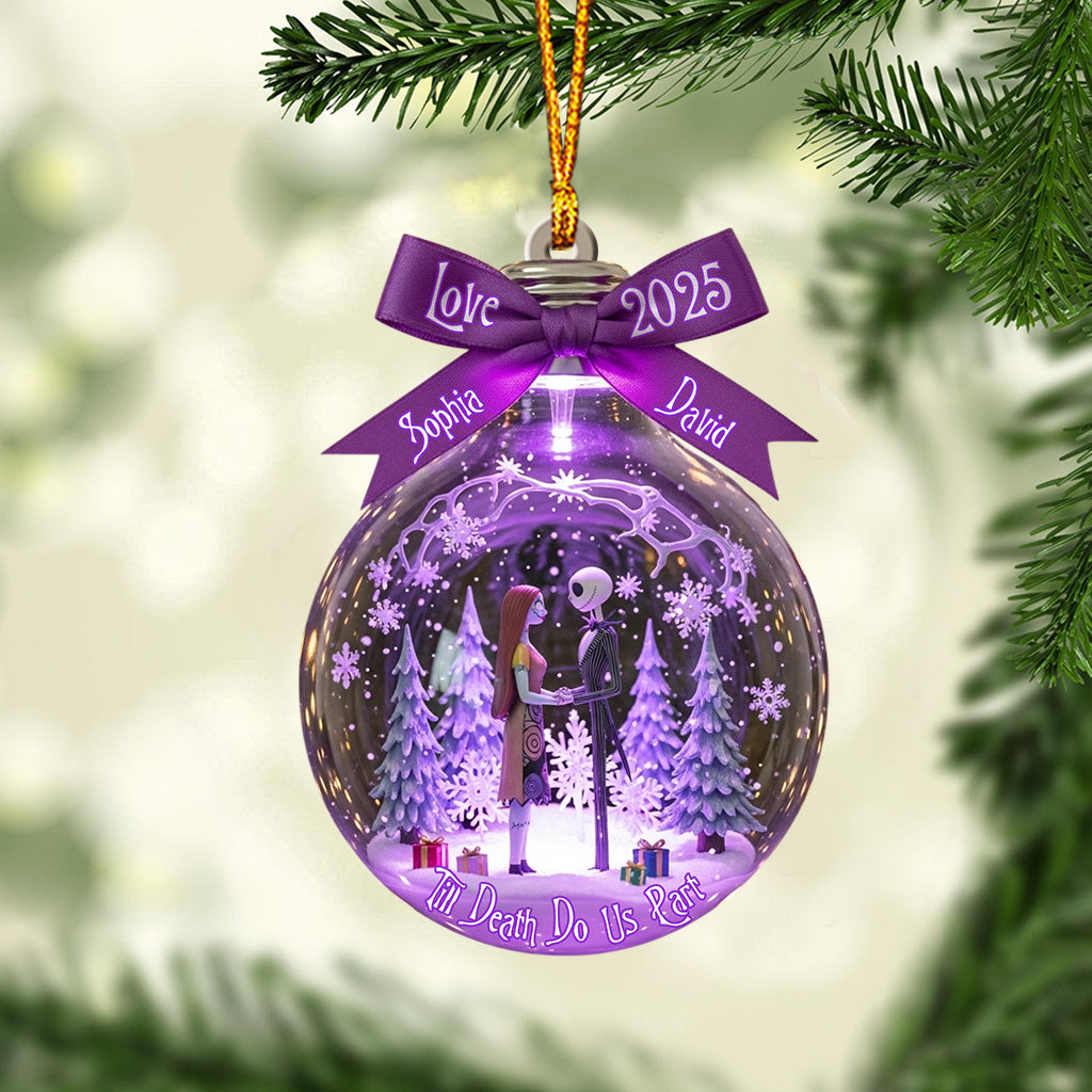 Personalized Till Death Do Us Part Ornament Custom Name Gift Ornament GradoCreations