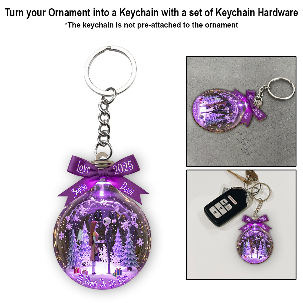 Personalized Till Death Do Us Part Ornament Custom Name Gift Ornament GradoCreations