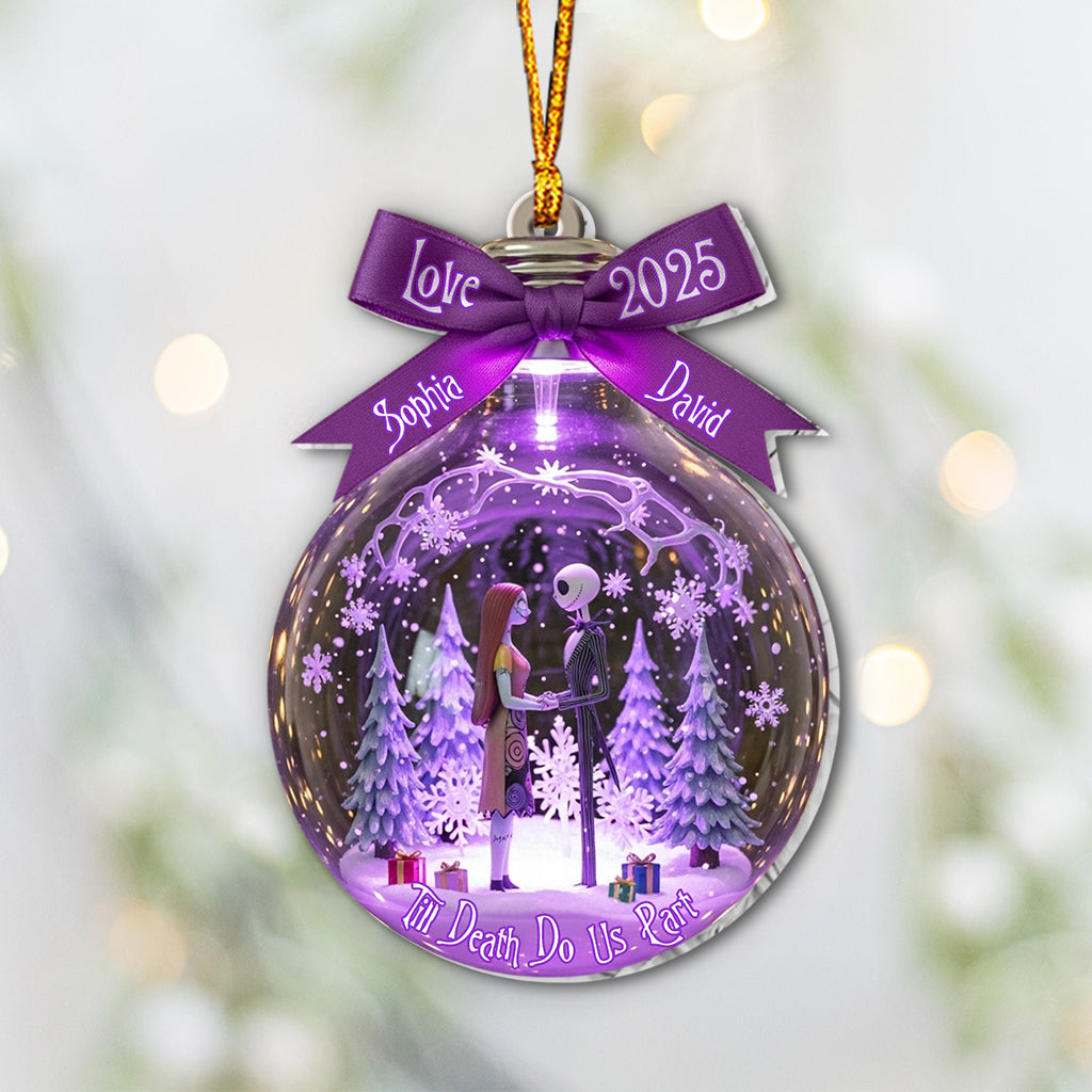 Personalized Till Death Do Us Part Ornament Custom Name Gift Ornament GradoCreations