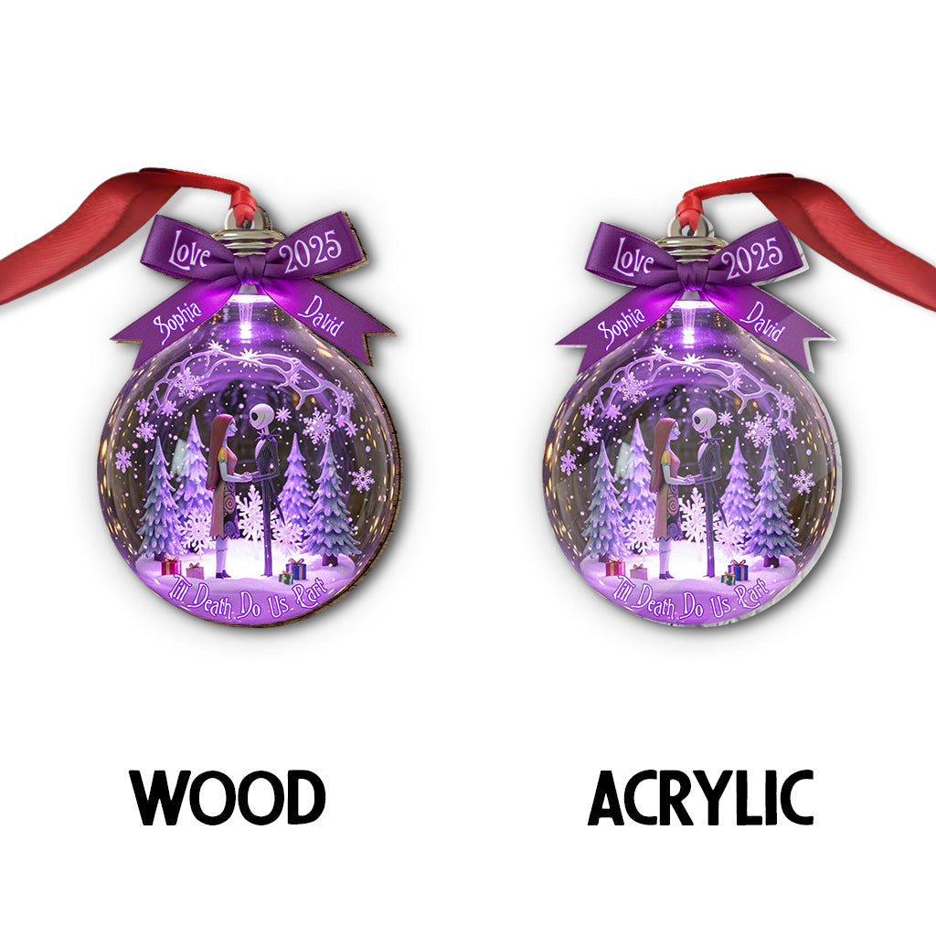 Personalized Till Death Do Us Part Ornament Custom Name Gift Ornament GradoCreations