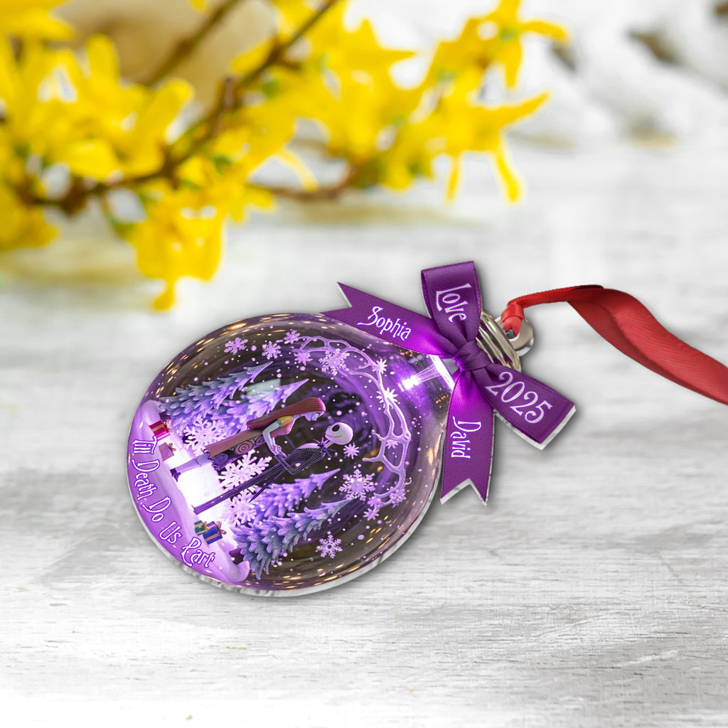 Personalized Till Death Do Us Part Ornament Custom Name Gift Ornament GradoCreations