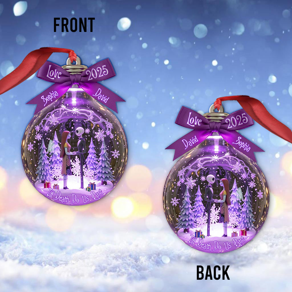 Personalized Till Death Do Us Part Ornament Custom Name Gift Ornament GradoCreations