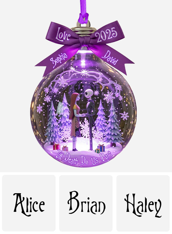 Personalized Till Death Do Us Part Ornament Custom Name Gift Ornament GradoCreations