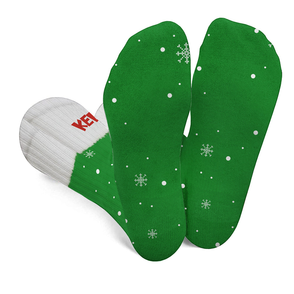 Personalized Grinch Christmas Socks Custom Name Gift Socks GradoCreations