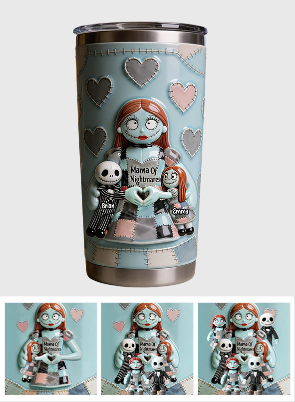 Personalized Mama Of Nightmares Tumbler Custom Name Gift Tumbler GradoCreations