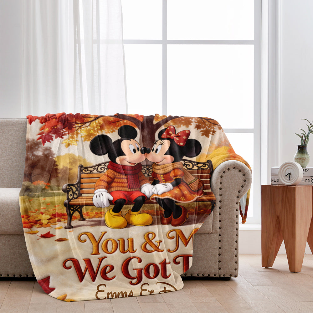 Personalized You & Me Blanket Custom Names Cozy Gift Blanket GradoCreations