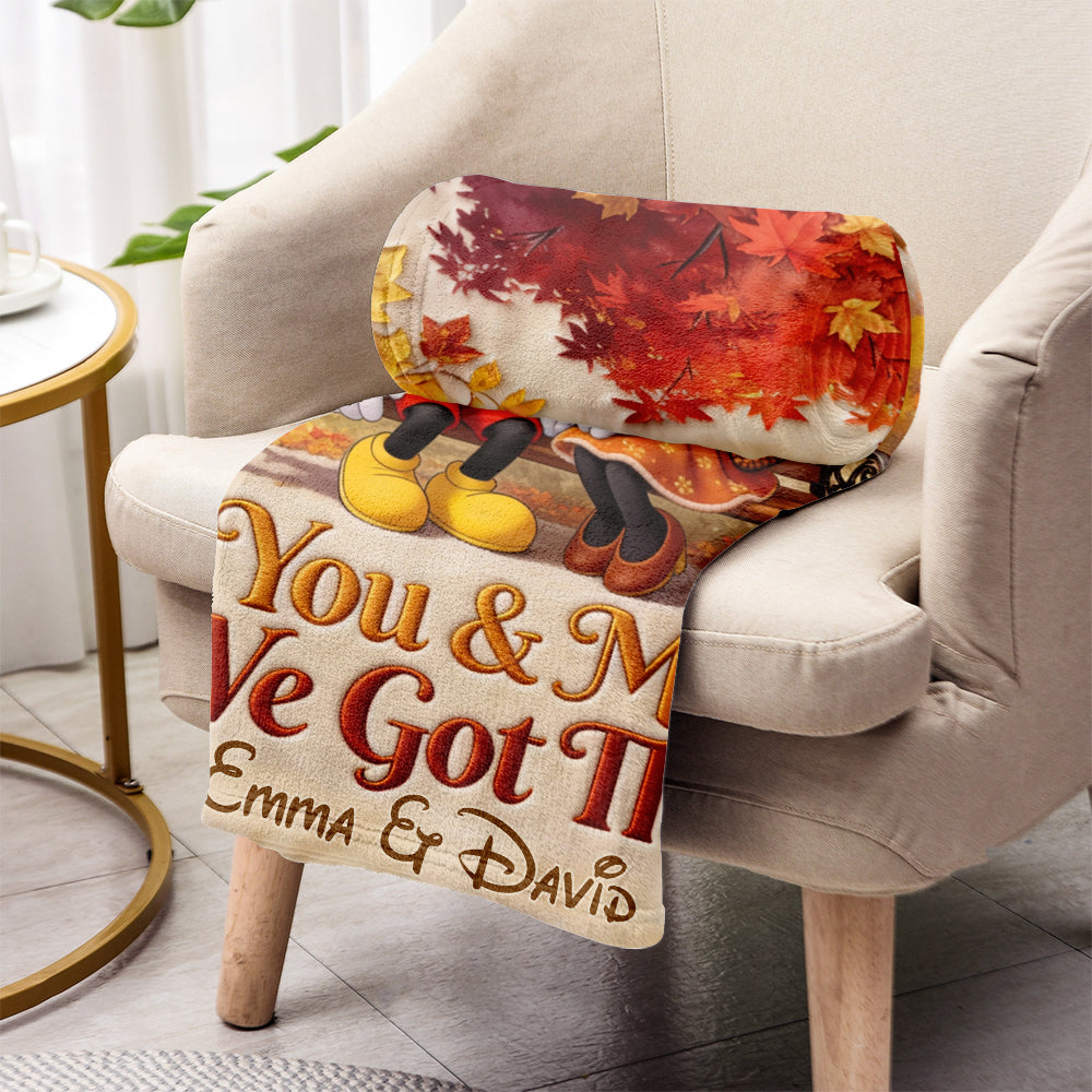 Personalized You & Me Blanket Custom Names Cozy Gift Blanket GradoCreations