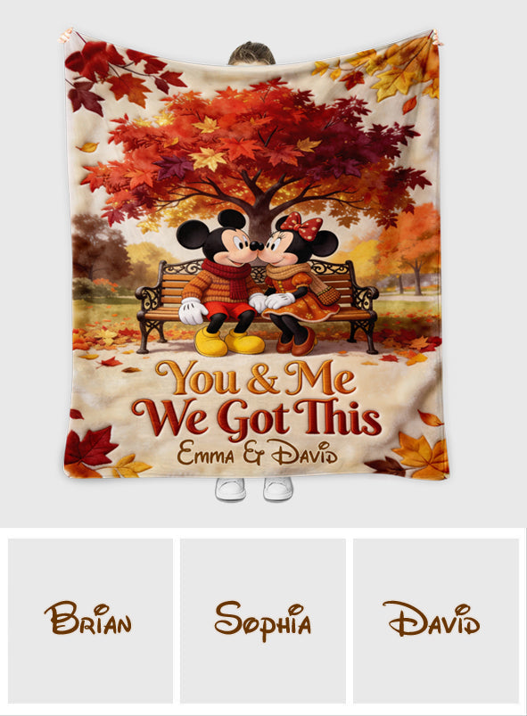 Personalized You & Me Blanket Custom Names Cozy Gift Blanket GradoCreations