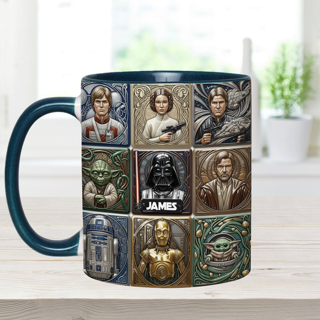 Personalized Star Wars Accent Mug Custom Name Gift for Fans Accent Mug GradoCreations