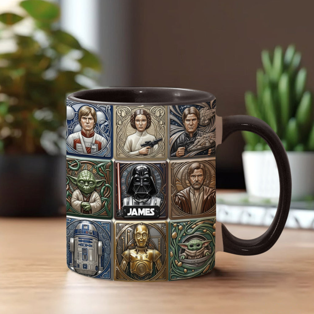 Personalized Star Wars Accent Mug Custom Name Gift for Fans Accent Mug GradoCreations
