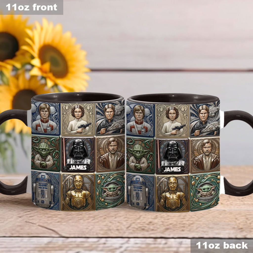 Personalized Star Wars Accent Mug Custom Name Gift for Fans Accent Mug GradoCreations
