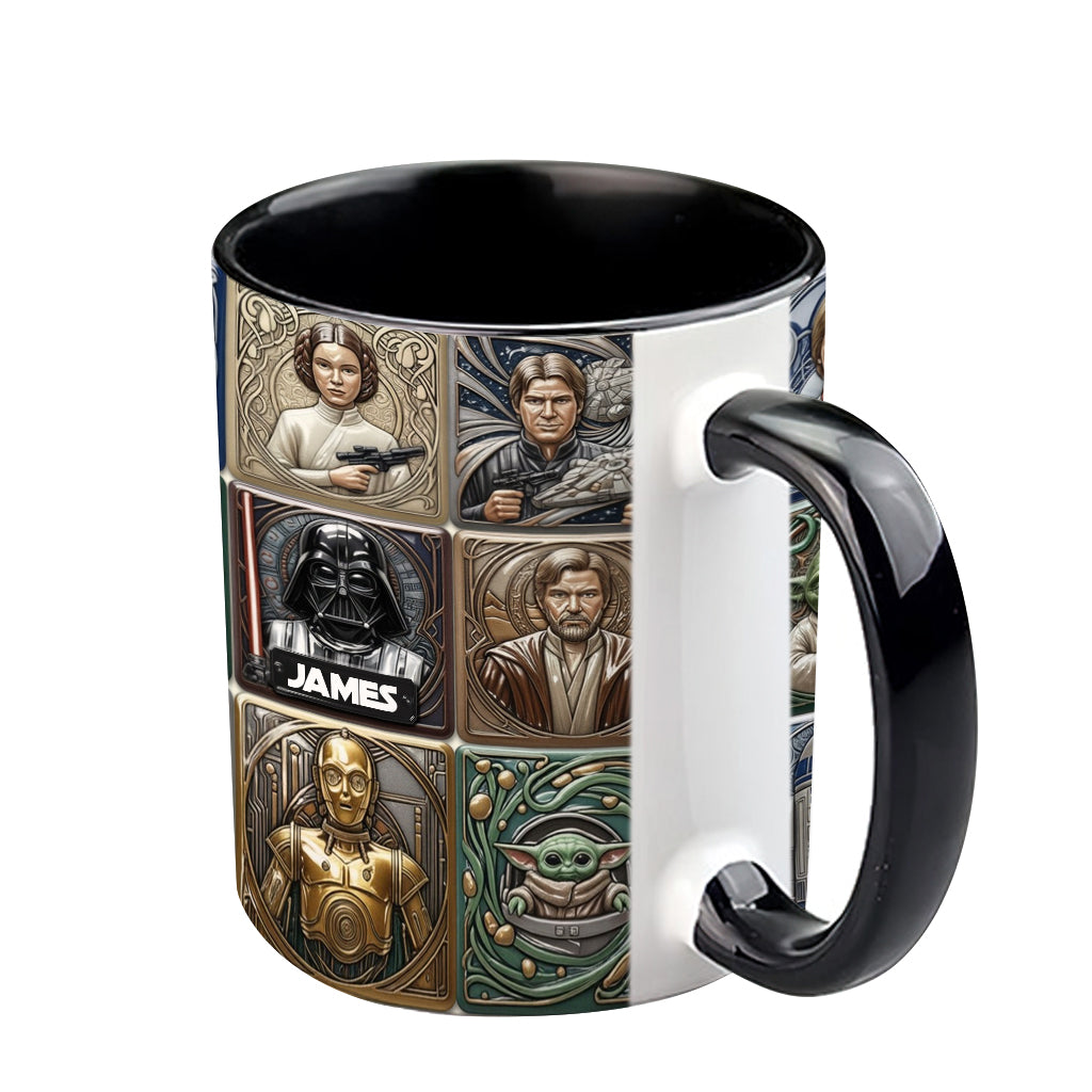 Personalized Star Wars Accent Mug Custom Name Gift for Fans Accent Mug GradoCreations