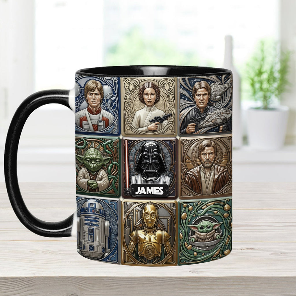 Personalized Star Wars Accent Mug Custom Name Gift for Fans Accent Mug GradoCreations