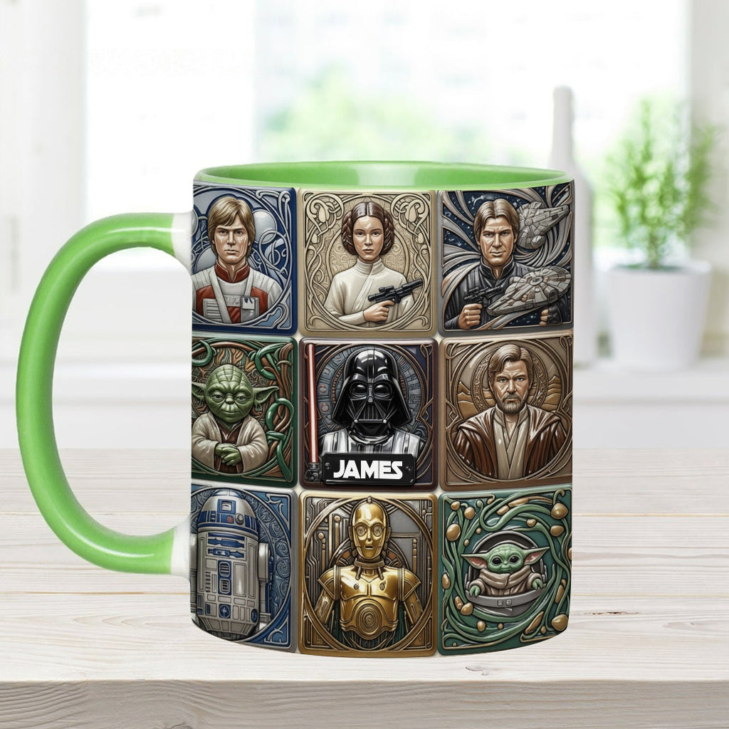 Personalized Star Wars Accent Mug Custom Name Gift for Fans Accent Mug GradoCreations