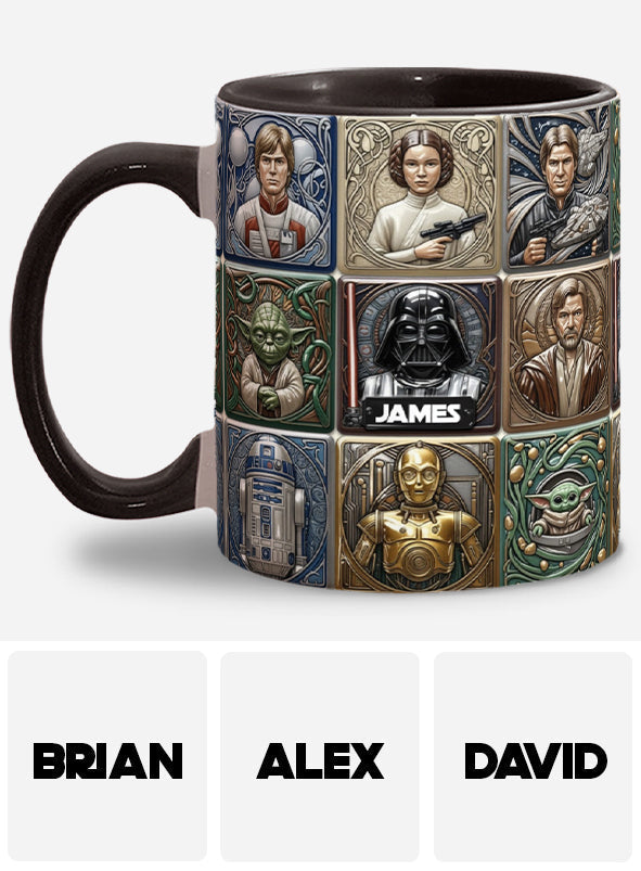 Personalized Star Wars Accent Mug Custom Name Gift for Fans Accent Mug GradoCreations
