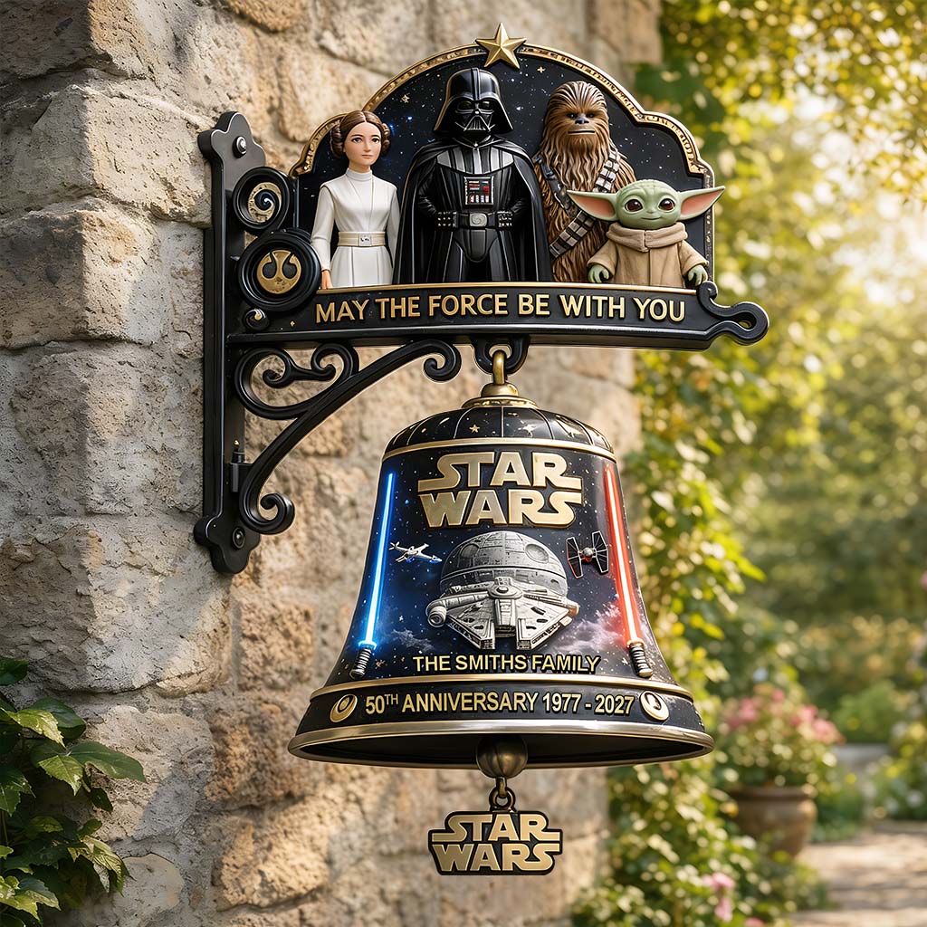 Personalized Star Wars Wooden Wall Sign 50th Anniversary Gift Wooden Wall Mount Sign GradoCreations