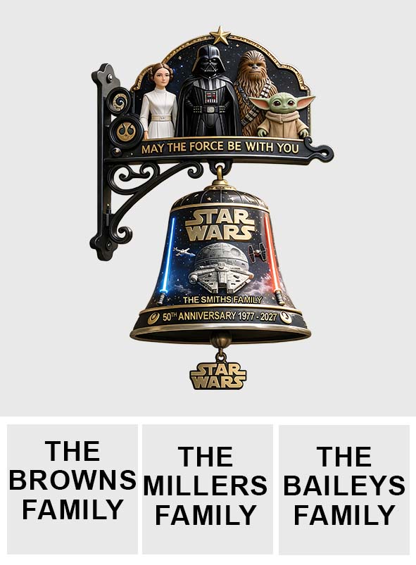 Personalized Star Wars Wooden Wall Sign 50th Anniversary Gift Wooden Wall Mount Sign GradoCreations