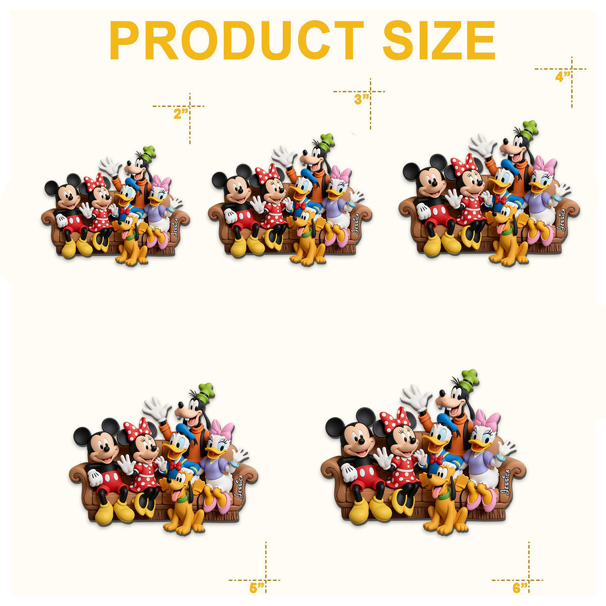 Personalized Disney Friends Mouse Magnet Custom Gift Magnet GradoCreations