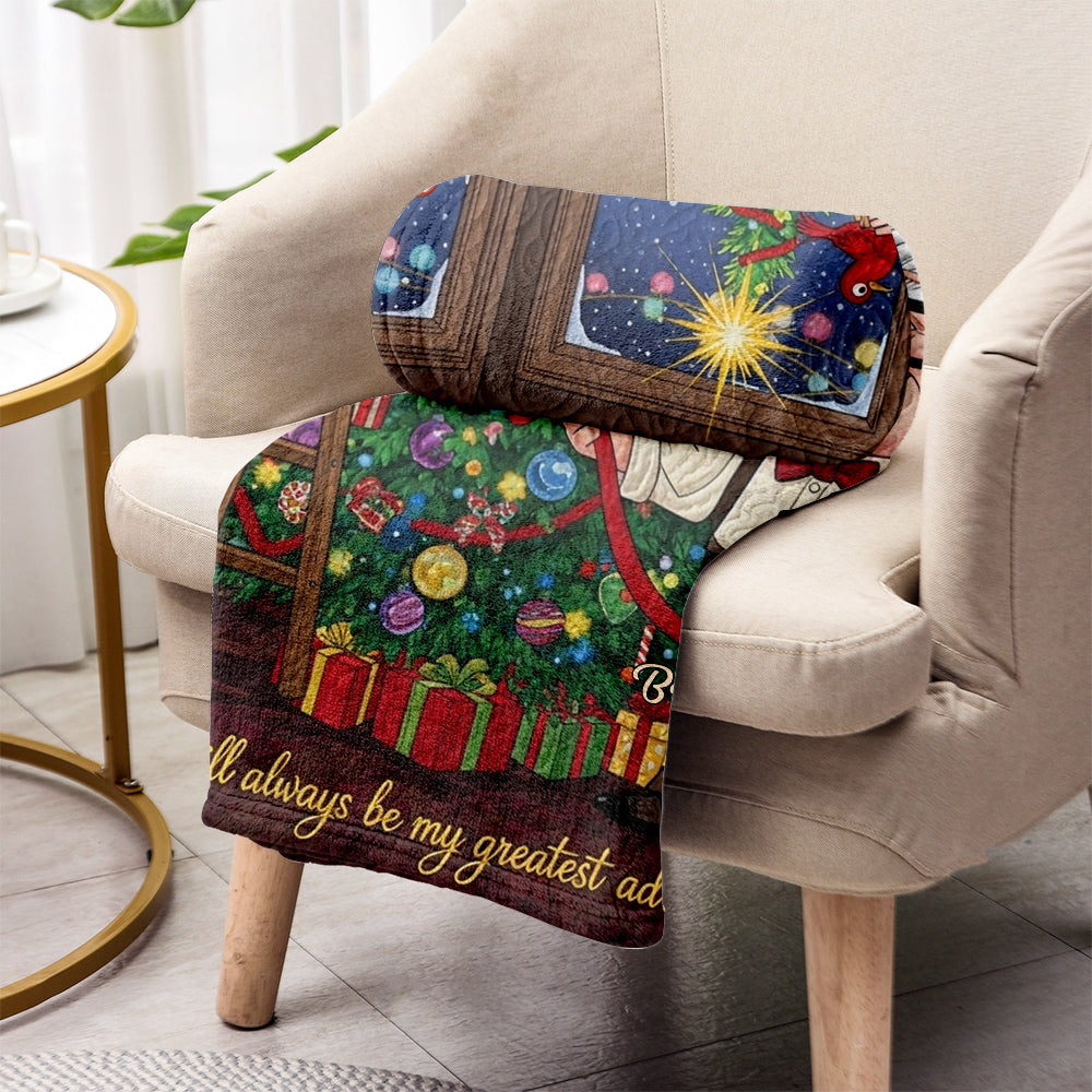 Personalized Couple Blanket Custom Names Adventure Gift Blanket GradoCreations