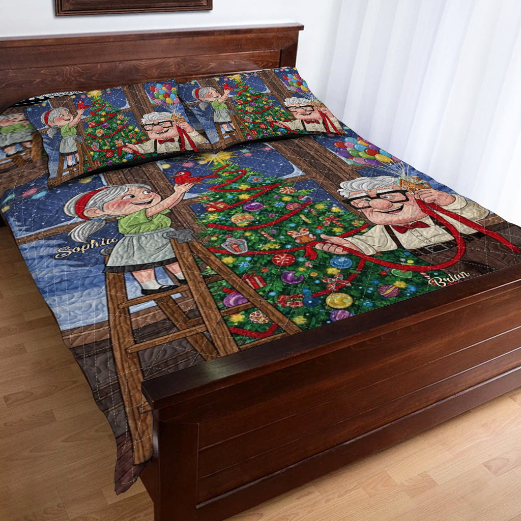 Personalized Couple Quilt Set You Are My Greatest Adventure Quilt Set GradoCreations