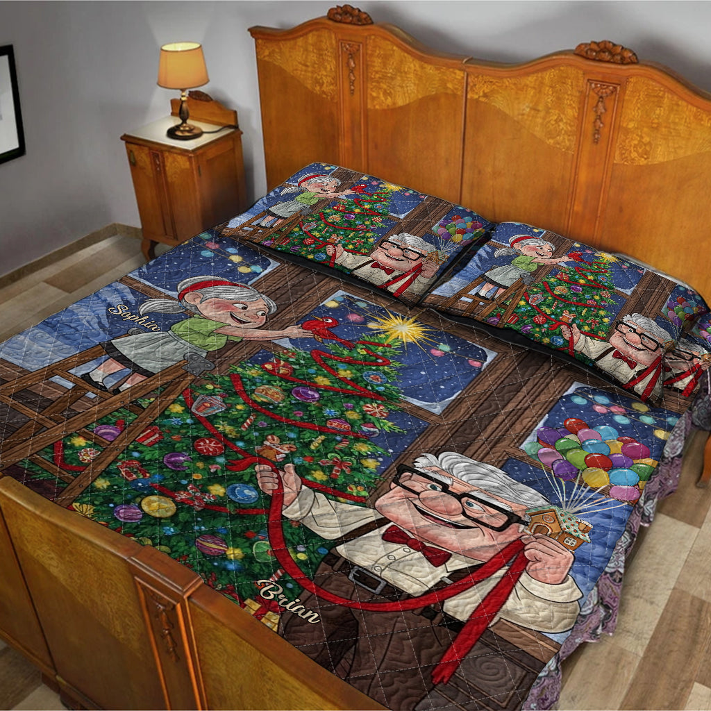 Personalized Couple Quilt Set You Are My Greatest Adventure Quilt Set GradoCreations