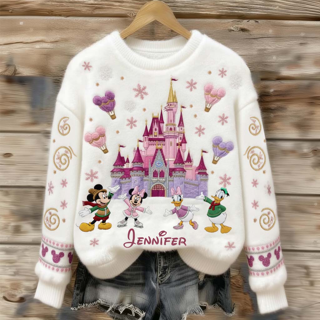 Personalized Winter Castle All Over Shirt Custom Name Gift All Over Shirt GradoCreations