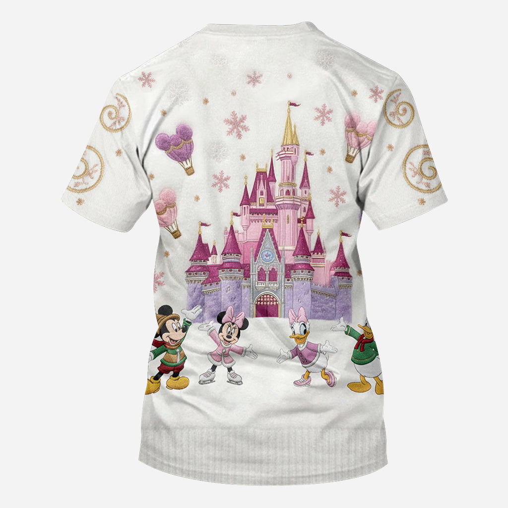 Personalized Winter Castle All Over Shirt Custom Name Gift All Over Shirt GradoCreations