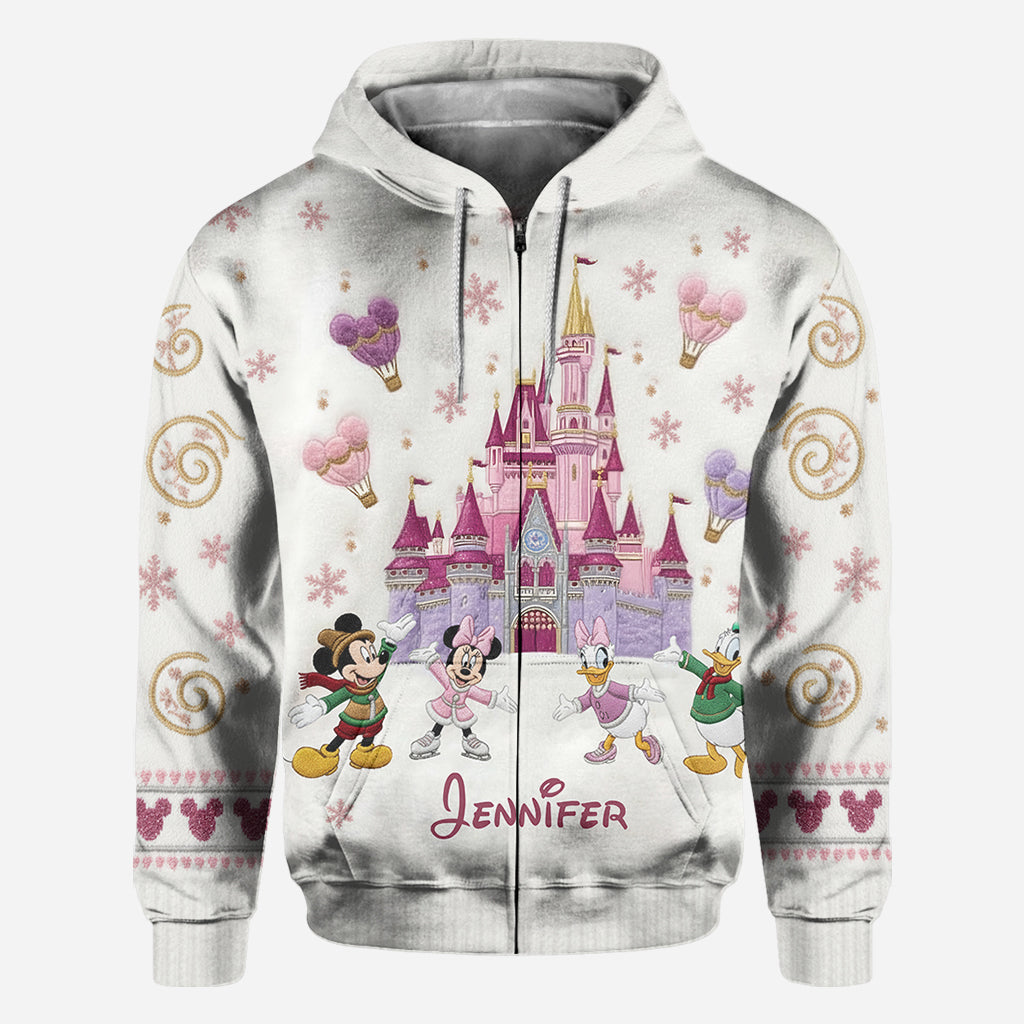 Personalized Winter Castle All Over Shirt Custom Name Gift All Over Shirt GradoCreations