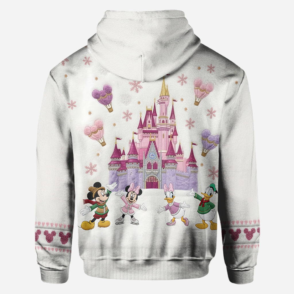 Personalized Winter Castle All Over Shirt Custom Name Gift All Over Shirt GradoCreations