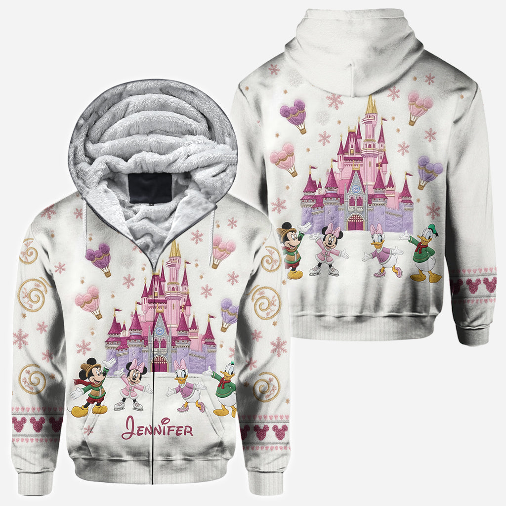 Personalized Winter Castle All Over Shirt Custom Name Gift All Over Shirt GradoCreations