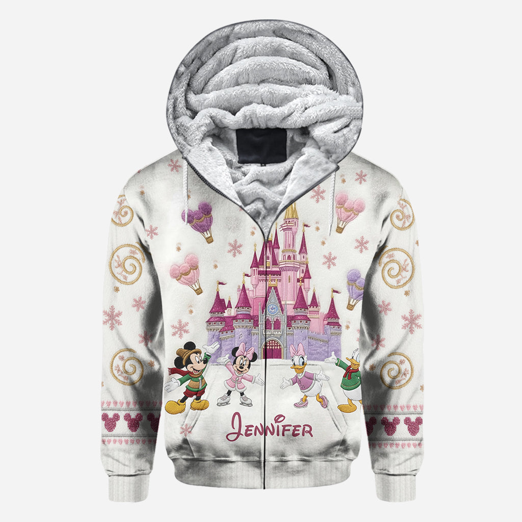 Personalized Winter Castle All Over Shirt Custom Name Gift All Over Shirt GradoCreations