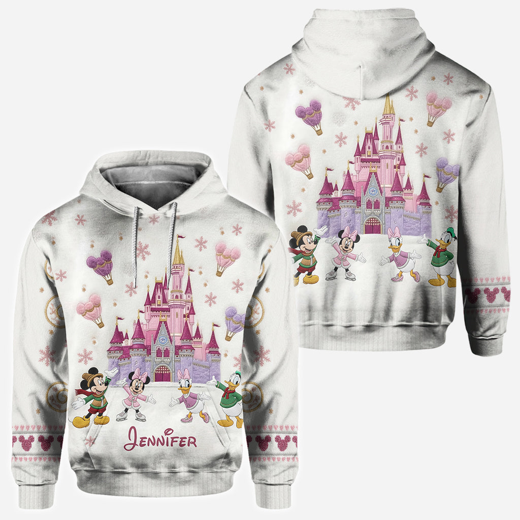 Personalized Winter Castle All Over Shirt Custom Name Gift All Over Shirt GradoCreations